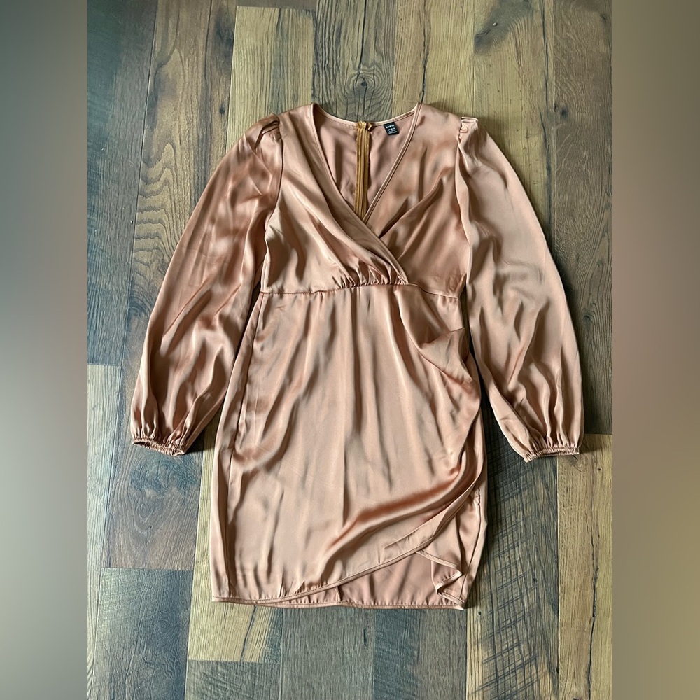 SHEIN Copper Wrap Dress